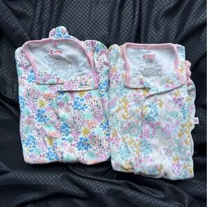 Magnetic Me Floral Kids Pajamas in Pink and Blue